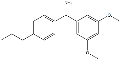 (3,5-dimethoxyphenyl)(4-propylphenyl)methanamine 구조식 이미지