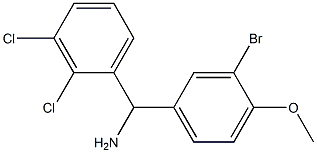 (3-bromo-4-methoxyphenyl)(2,3-dichlorophenyl)methanamine 구조식 이미지