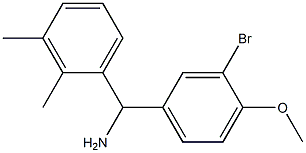 (3-bromo-4-methoxyphenyl)(2,3-dimethylphenyl)methanamine Structure