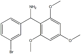 (3-bromophenyl)(2,4,6-trimethoxyphenyl)methanamine Structure