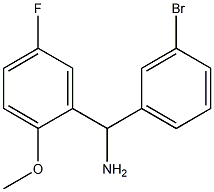 (3-bromophenyl)(5-fluoro-2-methoxyphenyl)methanamine 구조식 이미지