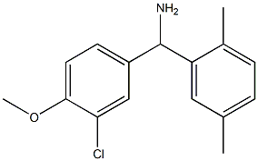 (3-chloro-4-methoxyphenyl)(2,5-dimethylphenyl)methanamine Structure