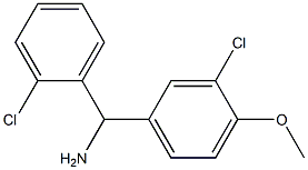 (3-chloro-4-methoxyphenyl)(2-chlorophenyl)methanamine Structure