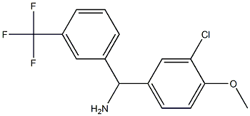 (3-chloro-4-methoxyphenyl)[3-(trifluoromethyl)phenyl]methanamine 구조식 이미지