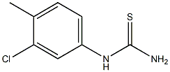 (3-chloro-4-methylphenyl)thiourea Structure