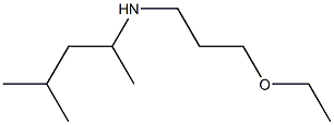 (3-ethoxypropyl)(4-methylpentan-2-yl)amine Structure