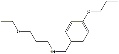 (3-ethoxypropyl)[(4-propoxyphenyl)methyl]amine Structure