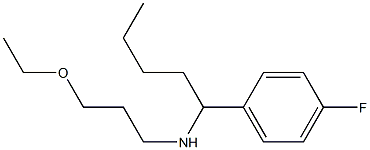 (3-ethoxypropyl)[1-(4-fluorophenyl)pentyl]amine 구조식 이미지