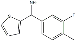 (3-fluoro-4-methylphenyl)(thiophen-2-yl)methanamine 구조식 이미지