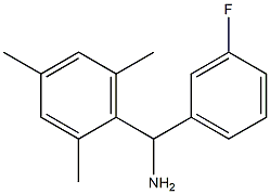 (3-fluorophenyl)(2,4,6-trimethylphenyl)methanamine Structure