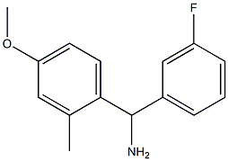 (3-fluorophenyl)(4-methoxy-2-methylphenyl)methanamine Structure