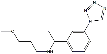 (3-methoxypropyl)({1-[3-(1H-1,2,3,4-tetrazol-1-yl)phenyl]ethyl})amine Structure