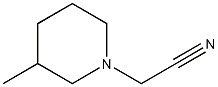 (3-methylpiperidin-1-yl)acetonitrile Structure