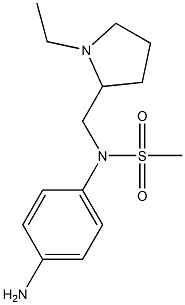 (4-aminophenyl)-N-[(1-ethylpyrrolidin-2-yl)methyl]methanesulfonamide 구조식 이미지