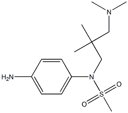 (4-aminophenyl)-N-{2-[(dimethylamino)methyl]-2-methylpropyl}methanesulfonamide 구조식 이미지