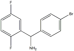 (4-bromophenyl)(2,5-difluorophenyl)methanamine 구조식 이미지