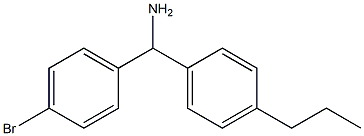 (4-bromophenyl)(4-propylphenyl)methanamine Structure