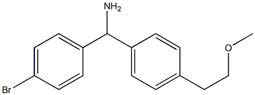 (4-bromophenyl)[4-(2-methoxyethyl)phenyl]methanamine 구조식 이미지