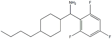 (4-butylcyclohexyl)(2,4,6-trifluorophenyl)methanamine Structure