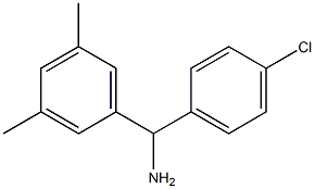 (4-chlorophenyl)(3,5-dimethylphenyl)methanamine 구조식 이미지