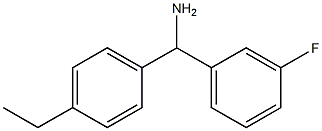 (4-ethylphenyl)(3-fluorophenyl)methanamine Structure