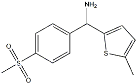 (4-methanesulfonylphenyl)(5-methylthiophen-2-yl)methanamine Structure