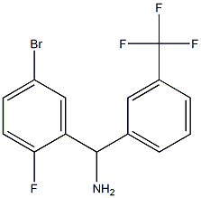 (5-bromo-2-fluorophenyl)[3-(trifluoromethyl)phenyl]methanamine Structure