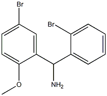 (5-bromo-2-methoxyphenyl)(2-bromophenyl)methanamine 구조식 이미지