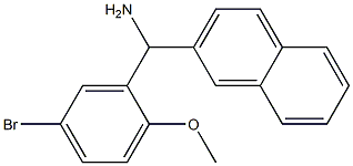(5-bromo-2-methoxyphenyl)(naphthalen-2-yl)methanamine 구조식 이미지