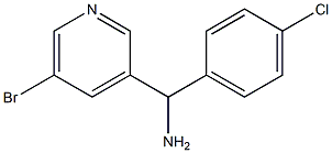 (5-bromopyridin-3-yl)(4-chlorophenyl)methanamine Structure