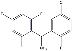 (5-chloro-2-fluorophenyl)(2,4,6-trifluorophenyl)methanamine 구조식 이미지