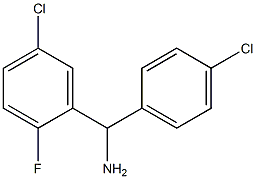 (5-chloro-2-fluorophenyl)(4-chlorophenyl)methanamine 구조식 이미지