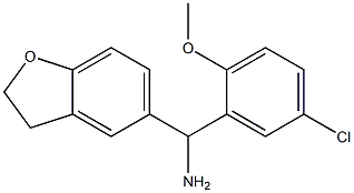 (5-chloro-2-methoxyphenyl)(2,3-dihydro-1-benzofuran-5-yl)methanamine 구조식 이미지