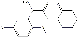 (5-chloro-2-methoxyphenyl)(5,6,7,8-tetrahydronaphthalen-2-yl)methanamine Structure