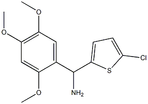 (5-chlorothiophen-2-yl)(2,4,5-trimethoxyphenyl)methanamine Structure