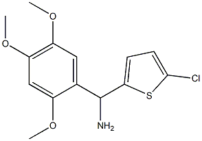 (5-chlorothiophen-2-yl)(2,4,5-trimethoxyphenyl)methanamine 구조식 이미지