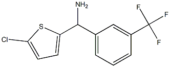 (5-chlorothiophen-2-yl)[3-(trifluoromethyl)phenyl]methanamine Structure