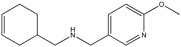 (cyclohex-3-en-1-ylmethyl)[(6-methoxypyridin-3-yl)methyl]amine Structure