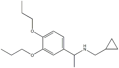 (cyclopropylmethyl)[1-(3,4-dipropoxyphenyl)ethyl]amine Structure