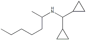 (dicyclopropylmethyl)(heptan-2-yl)amine Structure