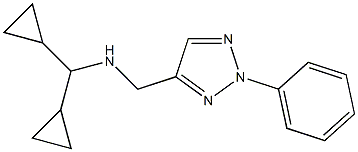 (dicyclopropylmethyl)[(2-phenyl-2H-1,2,3-triazol-4-yl)methyl]amine Structure