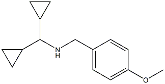 (dicyclopropylmethyl)[(4-methoxyphenyl)methyl]amine 구조식 이미지