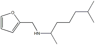 (furan-2-ylmethyl)(6-methylheptan-2-yl)amine Structure