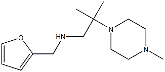 (furan-2-ylmethyl)[2-methyl-2-(4-methylpiperazin-1-yl)propyl]amine Structure