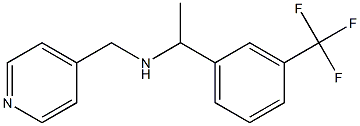 (pyridin-4-ylmethyl)({1-[3-(trifluoromethyl)phenyl]ethyl})amine Structure