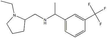 [(1-ethylpyrrolidin-2-yl)methyl]({1-[3-(trifluoromethyl)phenyl]ethyl})amine 구조식 이미지