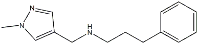 [(1-methyl-1H-pyrazol-4-yl)methyl](3-phenylpropyl)amine Structure