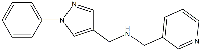 [(1-phenyl-1H-pyrazol-4-yl)methyl](pyridin-3-ylmethyl)amine 구조식 이미지
