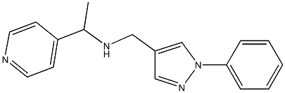 [(1-phenyl-1H-pyrazol-4-yl)methyl][1-(pyridin-4-yl)ethyl]amine Structure