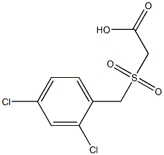 [(2,4-dichlorobenzyl)sulfonyl]acetic acid 구조식 이미지